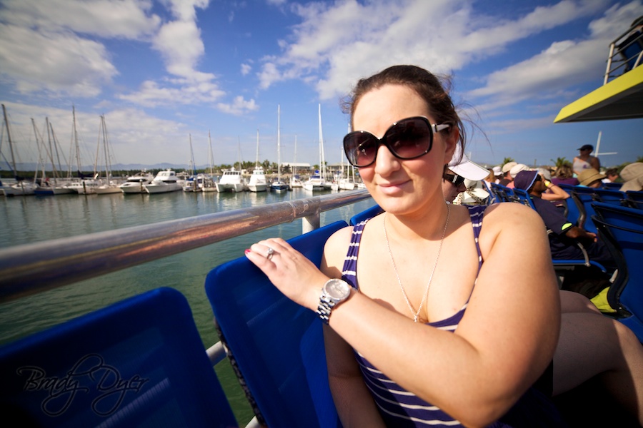 Emma on Yasawa Flyer to Viwa Island