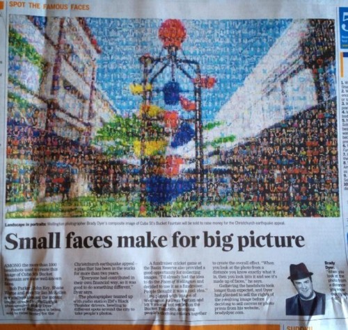 Faces of Wellington in Dom Post