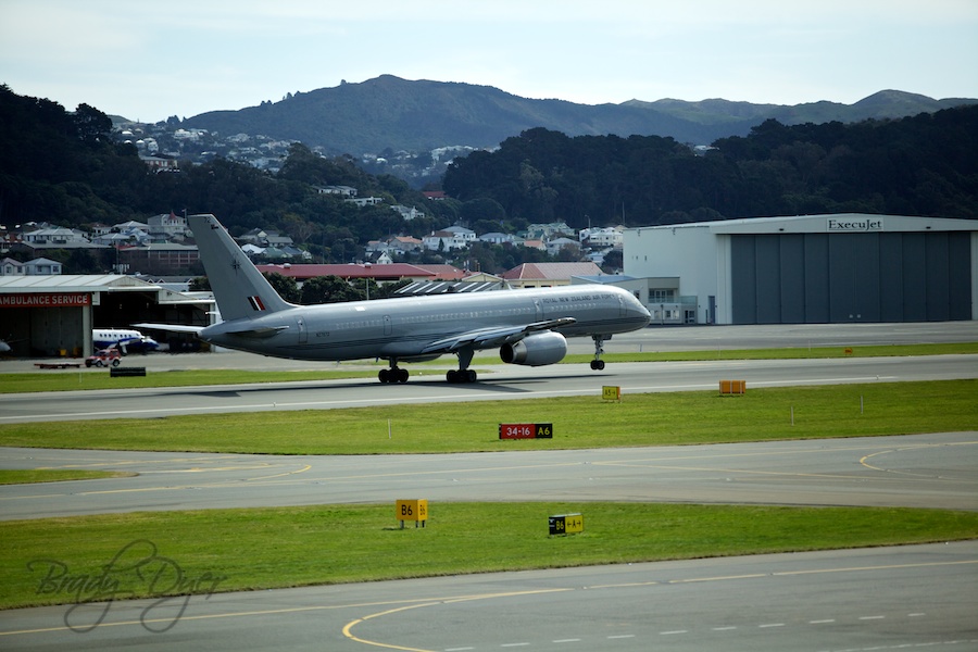 NZ Airforce Plane taking off Wellington