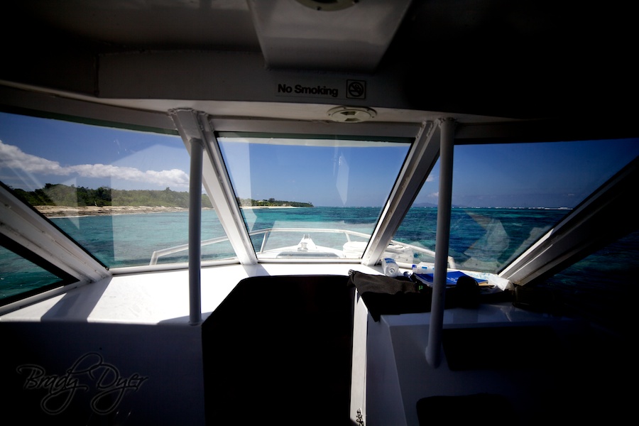 Arriving at Viwa Island Fiji