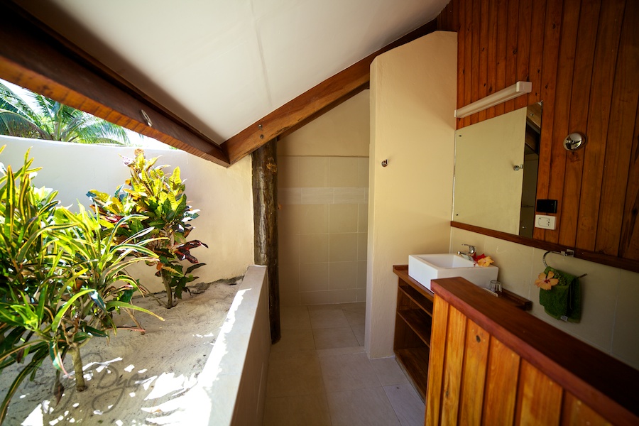 Bathrooms at Viwa Island in Fiji