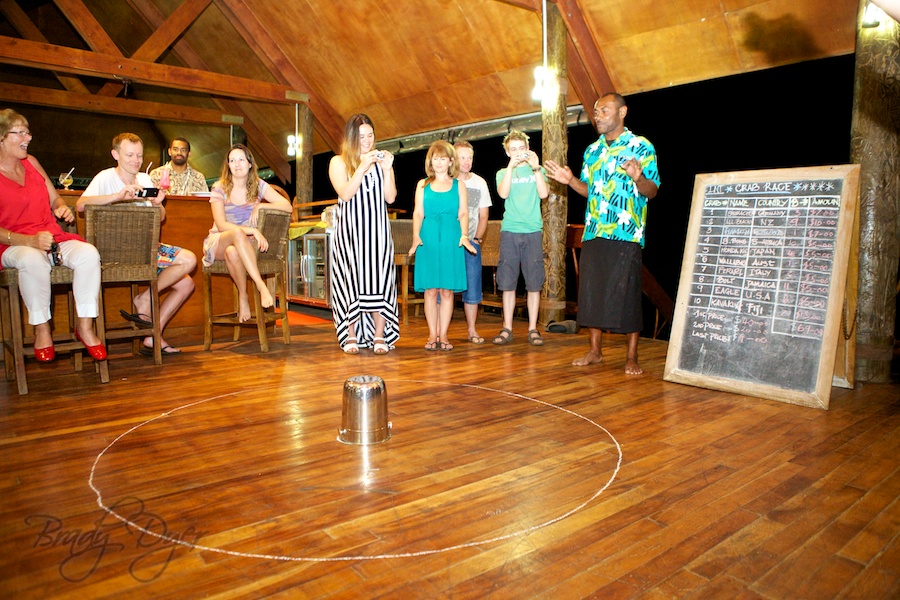 Crab Racing at Viwa Island Resort honeymoon