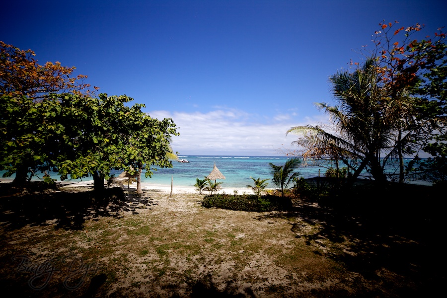 View from our bure in Fiji