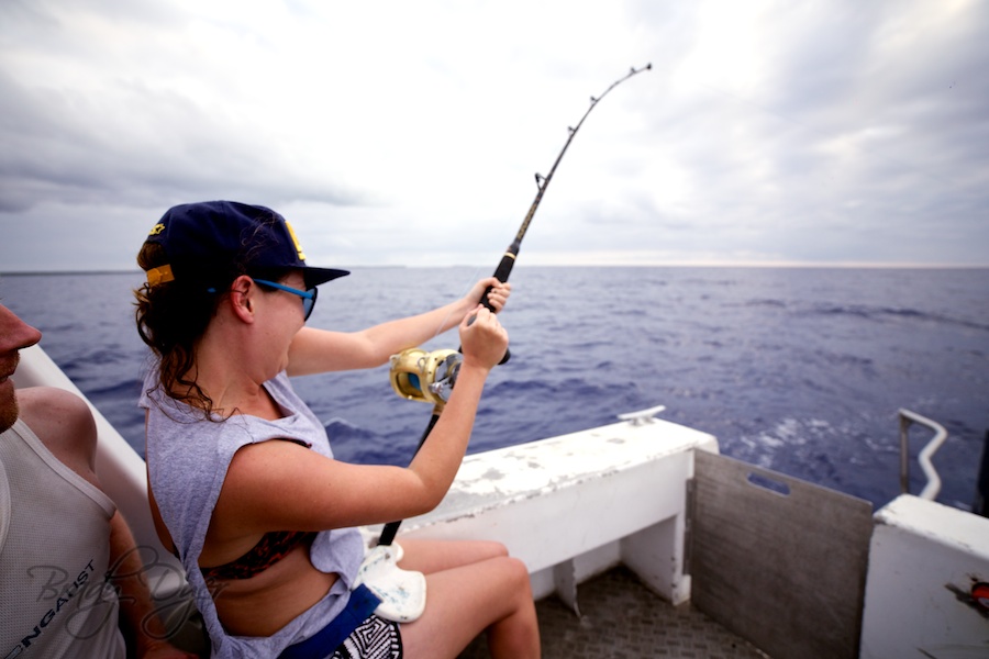 catching mahi mahi fish fiji