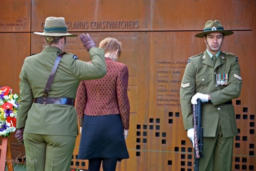 Unveiling and Dedication of the Gilbert Islands Coastwatchers Memorial